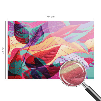 Kwalitatief fotobehang met een abstract bladmotief