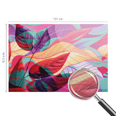 Kwalitatief fotobehang met een abstract bladmotief