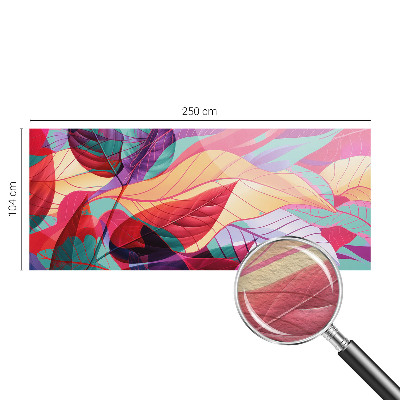 Kwalitatief fotobehang met een abstract bladmotief