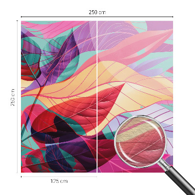 Kwalitatief fotobehang met een abstract bladmotief
