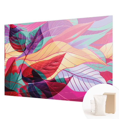 Kwalitatief fotobehang met een abstract bladmotief