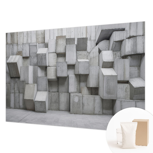 Groot fotobehang Betonblokken