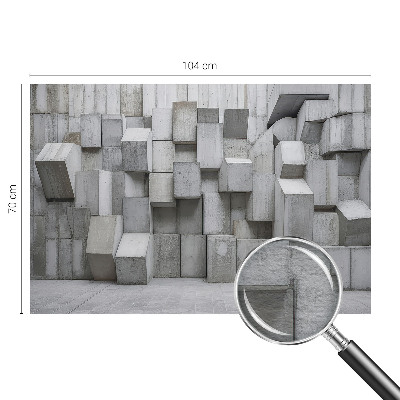 Groot fotobehang Betonblokken