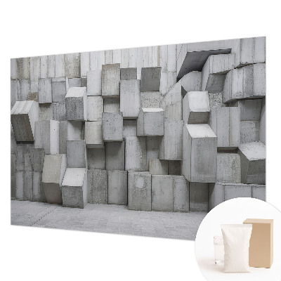 Groot fotobehang Betonblokken