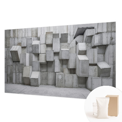 Groot fotobehang Betonblokken