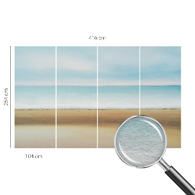 Uniek fotobehang met een kustlandschap