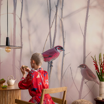 Sfeervol fotobehang Vogelpaar