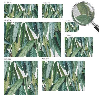 Vliesbehang fotobehang met een motief van natuurlijke bladeren