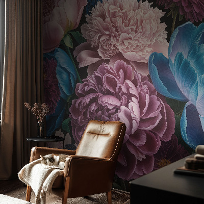Fotobehang vlies Kleurrijke bloemen