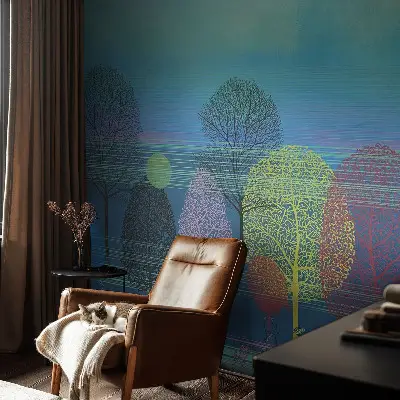 Fotobehang met kleurrijke harmonie als ontwerp