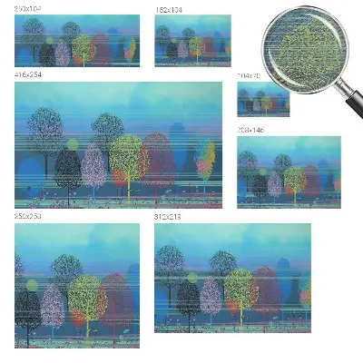 Fotobehang met kleurrijke harmonie als ontwerp