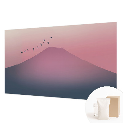 Vlies fotobehang op maat Bergachtig Westen