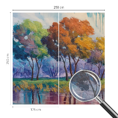 Premium fotobehang Boomabstractie