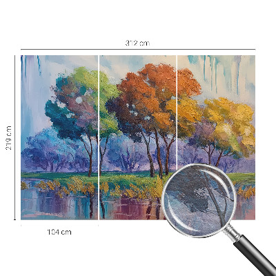 Premium fotobehang Boomabstractie