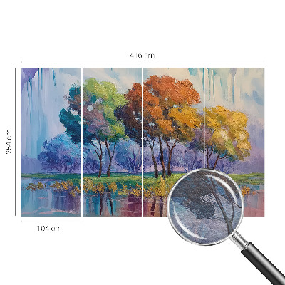 Premium fotobehang Boomabstractie