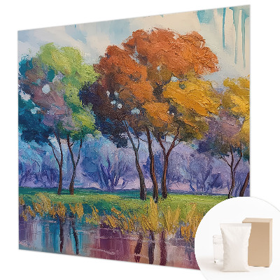 Premium fotobehang met een abstracte afbeelding van een boom