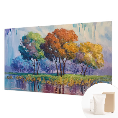 Premium fotobehang met een abstracte afbeelding van een boom