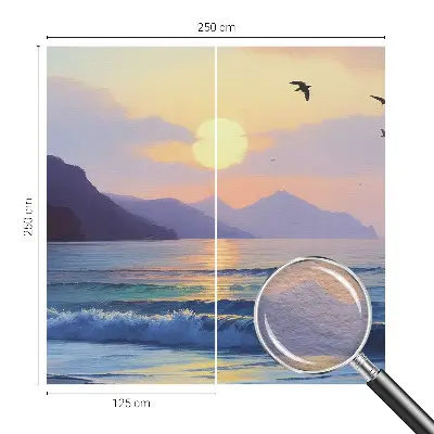 Fotobehang op maat met motief van zeegezichten in West-stijl