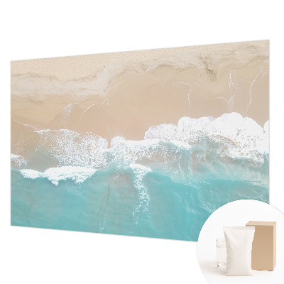 Foto behang op maat met een ontwerp van brullende golven