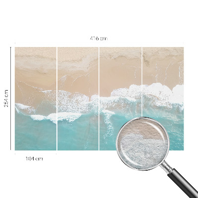 Foto behang op maat Brullende golven