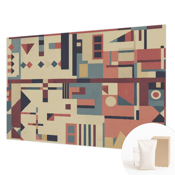 Naadloos fotobehang met een abstracte compositie