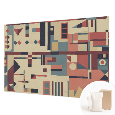Naadloos fotobehang met een abstracte compositie