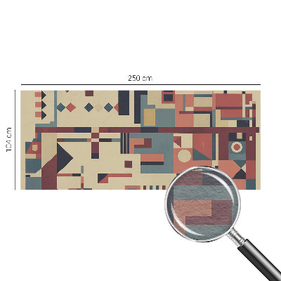 Naadloos fotobehang met een abstracte compositie