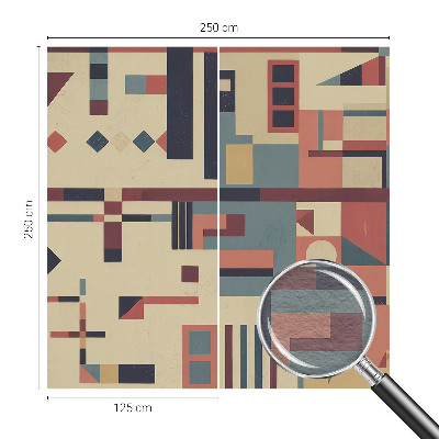 Naadloos fotobehang met een abstracte compositie