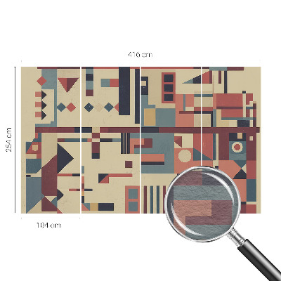 Naadloos fotobehang met een abstracte compositie