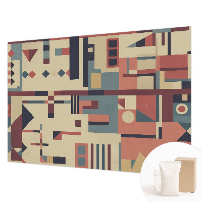 Naadloos fotobehang met een abstracte compositie
