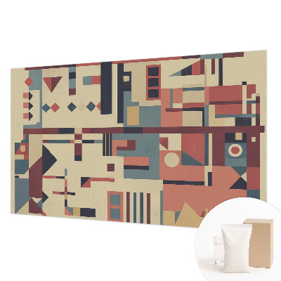 Naadloos fotobehang met een abstracte compositie