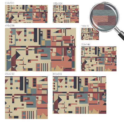 Naadloos fotobehang Abstracte compositie