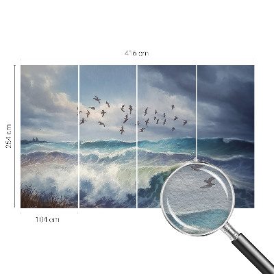 Fotobehang woonkamer Zeegolven
