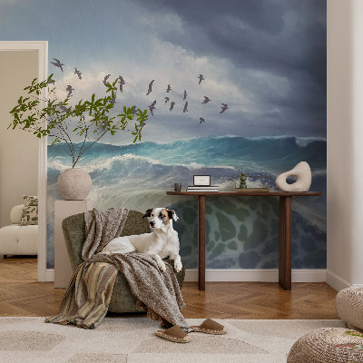 Fotobehang woonkamer Zeegolven
