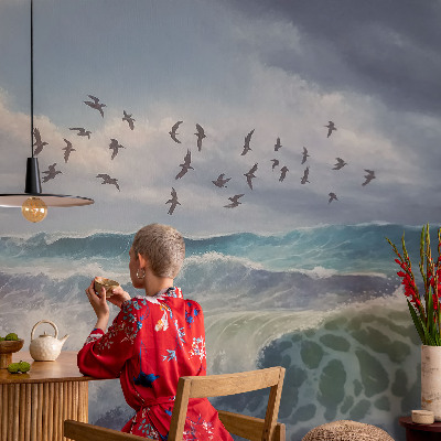 Fotobehang woonkamer Zeegolven