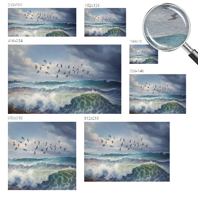Fotobehang woonkamer Zeegolven