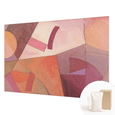 Fotobehang voor slaapkamer met kleurrijke vormen