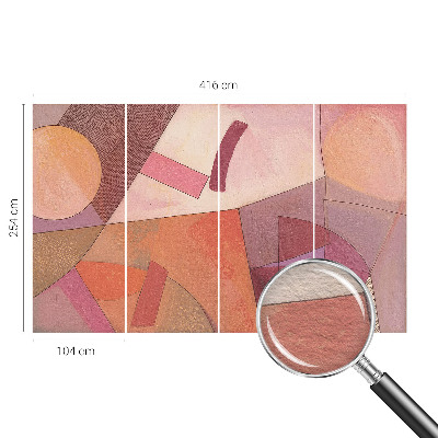 Fotobehang voor slaapkamer Kleurrijke vormen