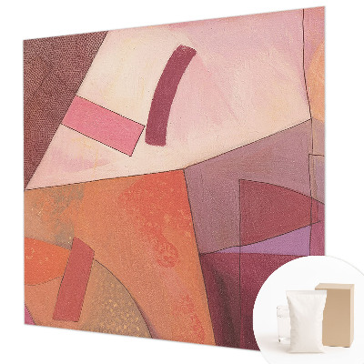 Fotobehang voor slaapkamer met kleurrijke vormen
