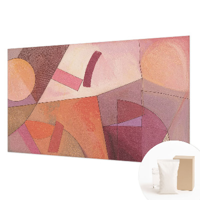 Fotobehang voor slaapkamer met kleurrijke vormen