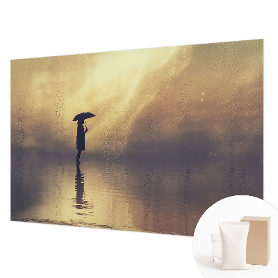 Modern fotobehang met een mysterieuze scène