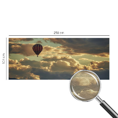 Premium fotobehang Ballon in de wolken