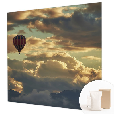 Premium fotobehang Ballon in de wolken