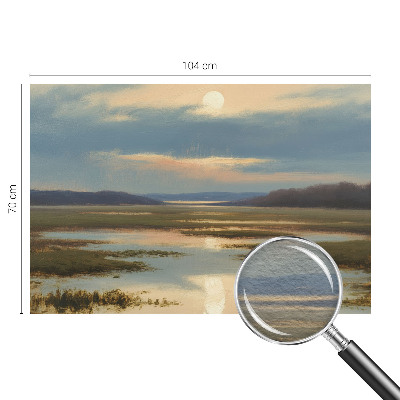 Sfeervol fotobehang met een atmosferisch landschap als motief