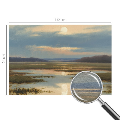 Sfeervol fotobehang met een atmosferisch landschap als motief