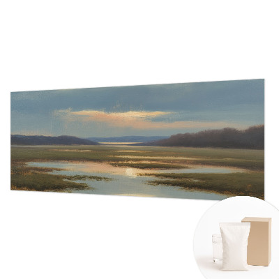 Sfeervol fotobehang met een atmosferisch landschap als motief