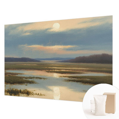 Sfeervol fotobehang met een atmosferisch landschap als motief