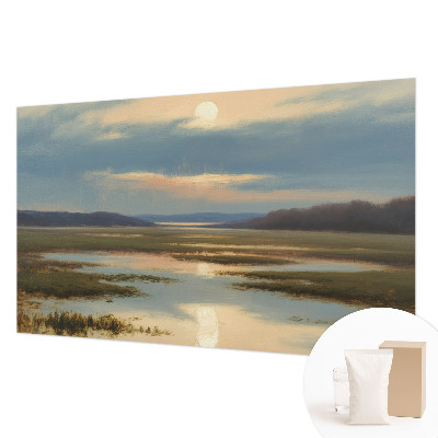 Sfeervol fotobehang met een atmosferisch landschap als motief