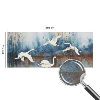 Groot fotobehang met een afbeelding van vogels in vlucht