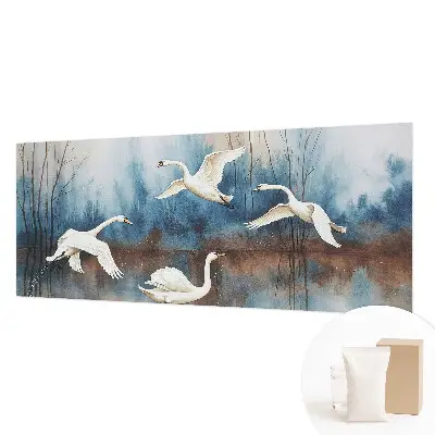 Groot fotobehang met een afbeelding van vogels in vlucht